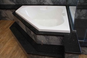 Bath and shower - marble bathroom