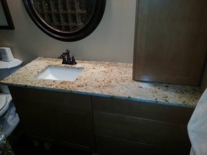bathroom granite countertop